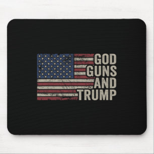 Pistolen en Trump - Pro God Pistool Grappig Republ Muismat