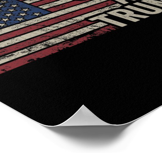 Pistolen en Trump - Pro God Pistool Grappig Republ Poster (Hoek)