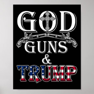 Pistolen en Trump Shirt 2e wijziging t Shirt Trump Poster
