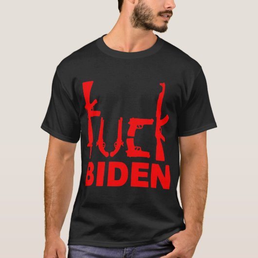 Pistolen F**|< Biden #USAPatriotGraphics © T-shirt (Voorkant)