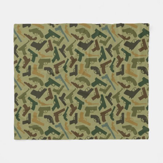 Pistolen Fleece Deken (Voorkant (Horizontaal))
