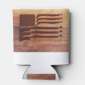 Pistolen geweervlag Hout Blikjeskoeler (Achterkant)