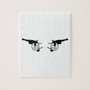 Pistolen handen legpuzzel