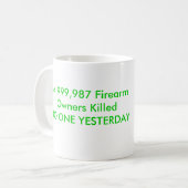 Pistolen hebben slechts twee vijanden: Rust en sto Koffiemok (Voorkant links)