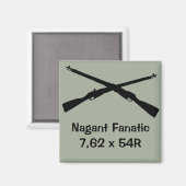 Pistolen kastmagneet voor Nagant verzamelaar! Magneet (Voorkant / Achterkant)