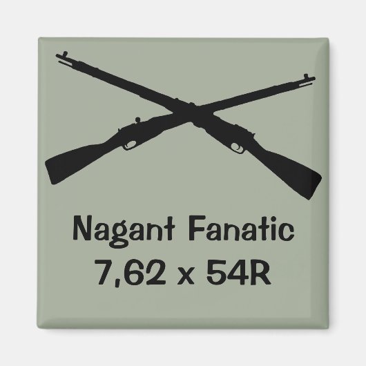 Pistolen kastmagneet voor Nagant verzamelaar! Magneet (Voorkant)
