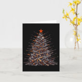 Pistolen Kerstboom Grappig Kerstcadeau 2024 Cadeau Kaart (Gele Bloem)