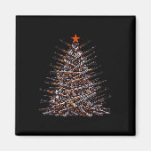 Pistolen Kerstboom Grappig Kerstcadeau 2024 Cadeau Magneet (Voorkant)