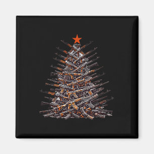 Pistolen Kerstboom Grappig Kerstcadeau 2024 Cadeau Magneet