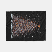 Pistolen Kerstboom Grappige Mannen Xmas 2024 voor  Fleece Deken (Voorkant (Horizontaal))