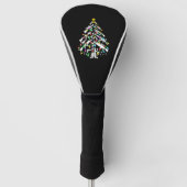 Pistolen kerstboom Ornament Golfheadcover (Voorkant)