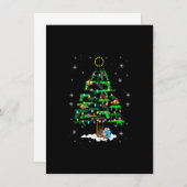 Pistolen kerstboomversiering met kerstlampjes Pist Kaart (Voorkant / Achterkant)