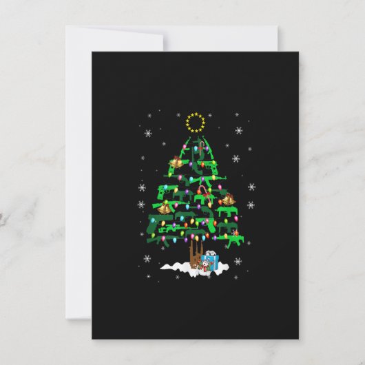 Pistolen kerstboomversiering met kerstlampjes Pist Kaart (Voorkant)