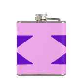 Pistolen Kill Paars en Roze kolf Heupfles (Achterkant)