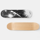 pistolen met scheurzwart skateboard (Horizontaal)