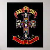 Pistolen N&# 9; Rozen Officiële Kruis met korte mo Poster (Voorkant)