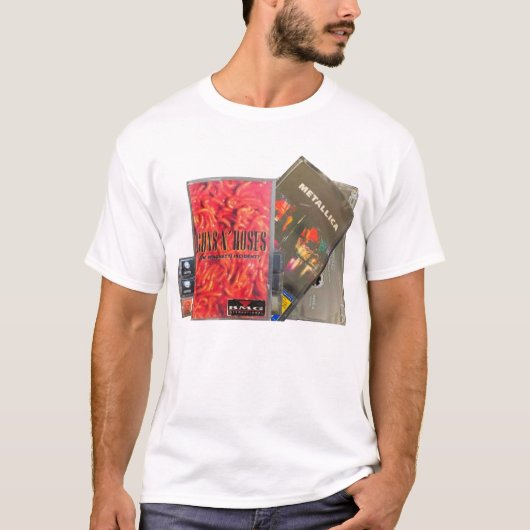 pistolen n' rozen, metallica. t-shirt (Voorkant)