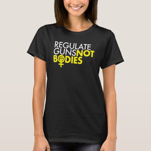 Pistolen NIET reguleren T-shirt (Voorkant)