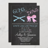 Pistolen of bogen Genderkwesties Openbaar maken Ui Kaart (Voorkant / Achterkant)