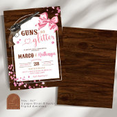 Pistolen of Glitter Gender Reopenbaart Uitnodiging