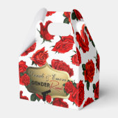 Pistolen of Rozen Geslacht onthullen Baby shower B Bedankdoosjes (Achterkant)