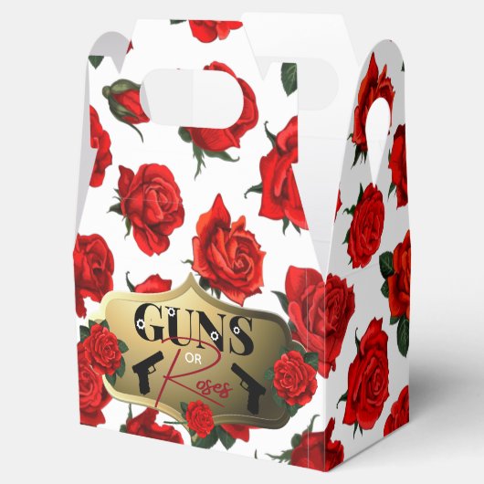 Pistolen of Rozen Geslacht onthullen Baby shower Bedankdoosjes (Geopend)