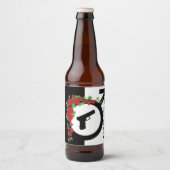Pistolen of Rozen Geslacht onthullen Baby shower| Bier Etiket (Voorkant)