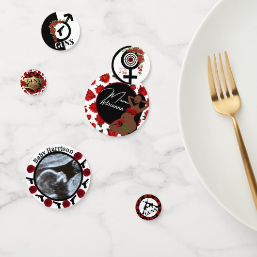 Pistolen of Rozen Geslacht Onthullen Baby shower F Confetti (Groep)