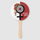 Pistolen of Rozen Geslacht onthullen Baby shower|  Handwaaier (Achterkant)