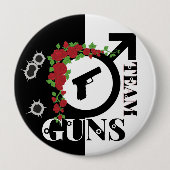 Pistolen of Rozen Geslacht onthullen Baby shower| Ronde Button 4,0 Cm (Voorkant)