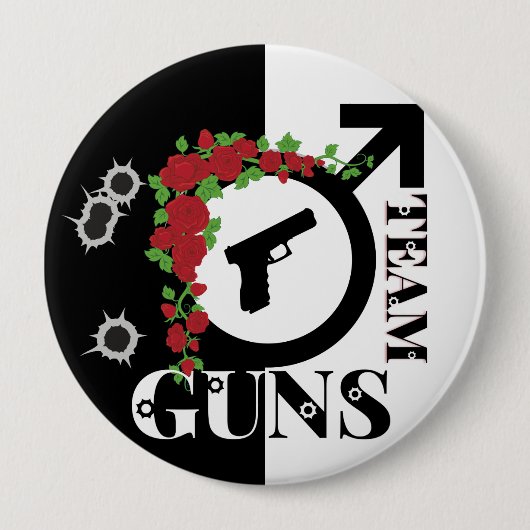 Pistolen of Rozen Geslacht onthullen Baby shower|  Ronde Button 4,0 Cm (Voorkant)