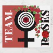 Pistolen of Rozen Geslacht onthullen Baby shower|T Bier Etiket (Enkel label)