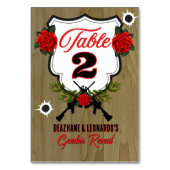 Pistolen of Rozen Geslacht onthullen Kaart (Achterkant)