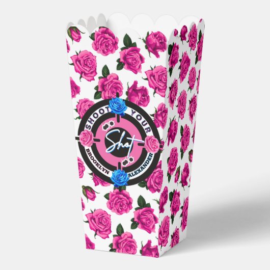 Pistolen of Rozen Geslacht Onthullen Roze/Blauw Ba Bedankdoosjes (Voorkant)