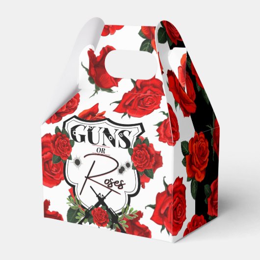 Pistolen of Rozen Geslacht onthullen| Schuif je mo Bedankdoosjes (Achterkant)