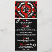 Pistolen of Rozen Rood en zwart Geslacht Openbaar Menu (Voorkant)