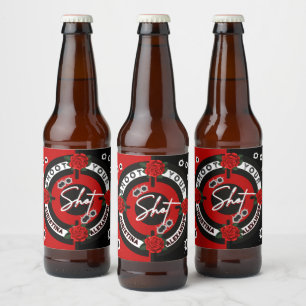 Pistolen of Rozen Rood vs Zwart Geslacht Onthullen Bier Etiket