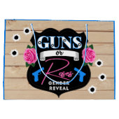 Pistolen of Rozen Roze/Blauw Geslacht Onthul Baby Groot Cadeauzakje (Achterkant)