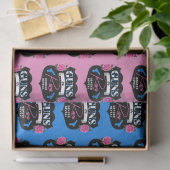 Pistolen of Rozen Roze/Blauw Geslacht Onthul Baby  Tissuepapier (Geschenk)