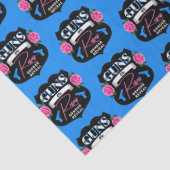 Pistolen of Rozen Roze/Blauw Geslacht Onthul Baby  Tissuepapier (Detail)