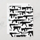 Pistolen patroon briefkaart (Voorkant / Achterkant)