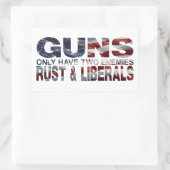 PISTOLEN RECHTHOEKIGE STICKER (Tas)