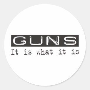 Pistolen Ronde Sticker