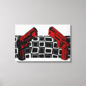 Pistolen schilderen canvas afdruk (Voorkant)