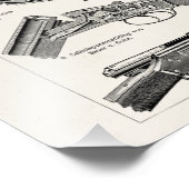  Pistolen uit de jaren 1800, Antiek, oude geweren Foto Afdruk (Hoek)