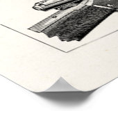 Pistolen uit de jaren 1800, Antiek, oude geweren Poster (Hoek)