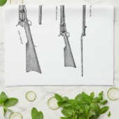 Pistolen uit de jaren '1800, Antiek, oude geweren Theedoek (Gevouwen)