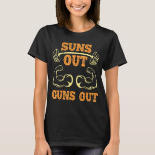 Pistolen uit de sportbodybuilding Gym Workout U T-shirt