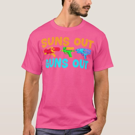 Pistolen uit het Pistool van het water van de wate T-shirt (Voorkant)