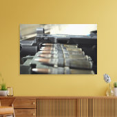 Pistolen van vijftig kaliber-machines canvas afdruk (Insitu (Woonkamer))
